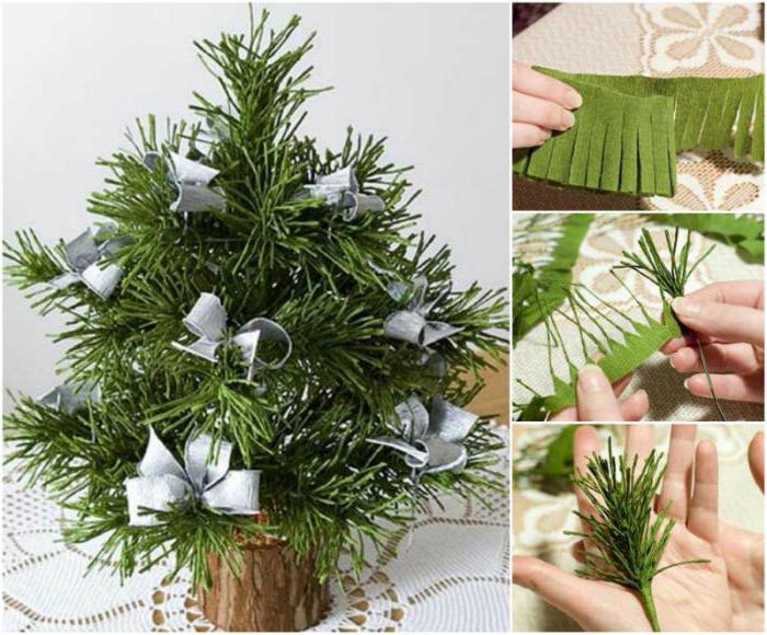 क्रिसमस का पेड़ अपने हाथों से नालीदार कागज से बना है: विनिर्माण प्रौद्योगिकी